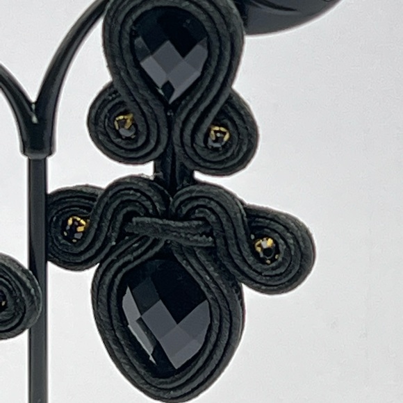 Elegant Vintage-Inspired Art Deco Earrings - Glam Evening Earrings - Picture 6 of 11